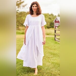 April Cornell Brönte Sisters Nighty Gown Dress S Cotton